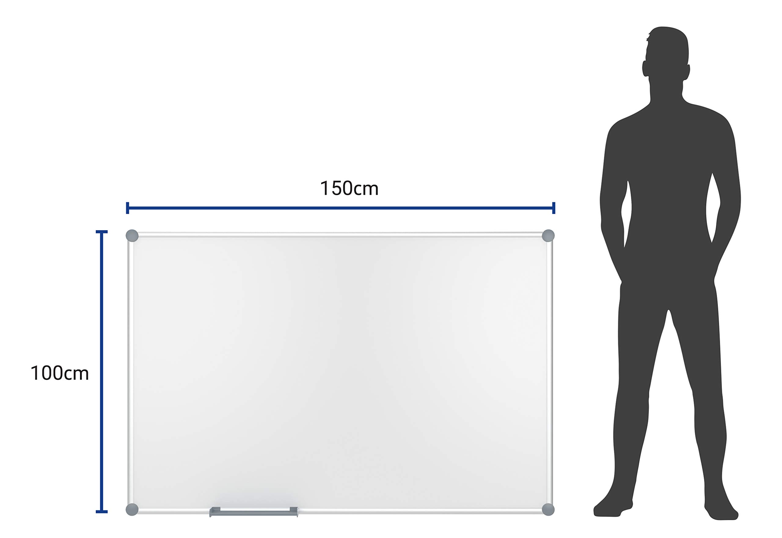 maul-maulpro-whiteboard-100-x-150-cm-grau-magnethaftend-trocken-abwischbar image 2
