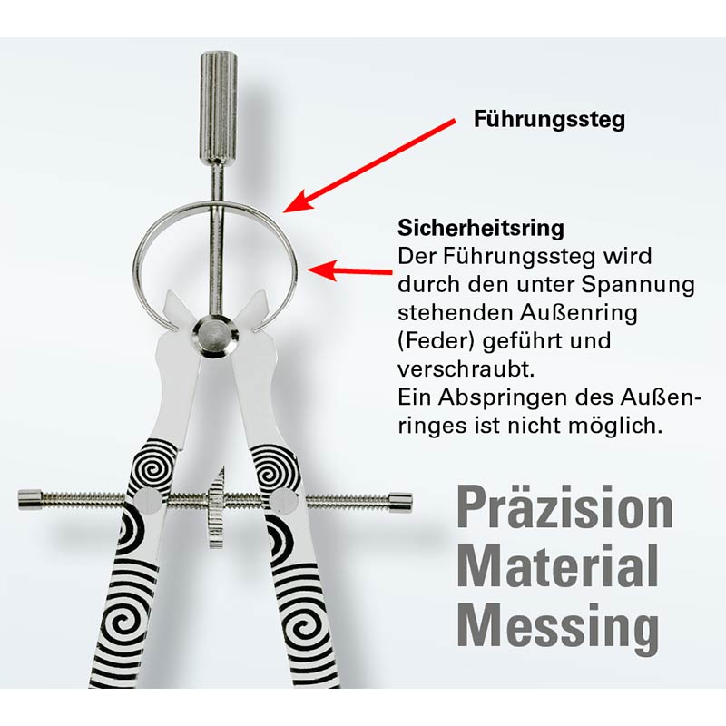 ecobra-master-geometrie-zirkel-mattvernickelt-165-mm-messing image 2