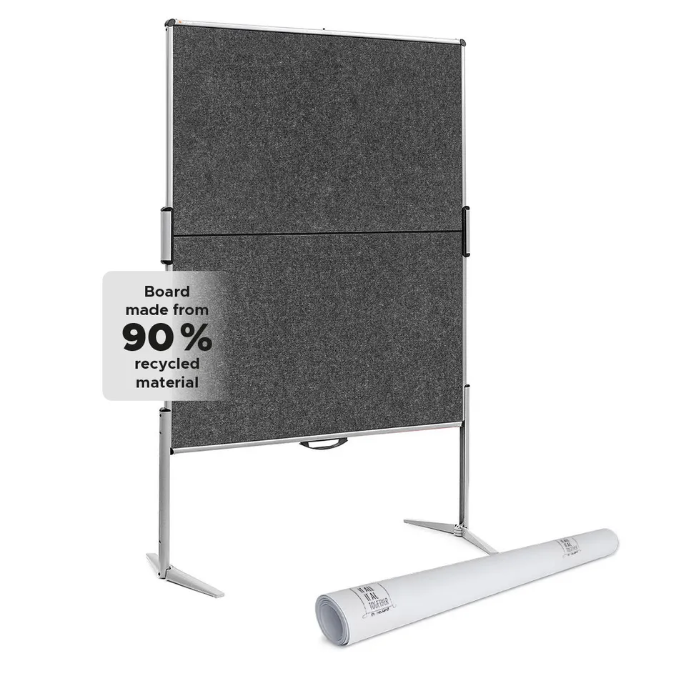 neuland-europin-mc-r-eco-pinnwand-plus-papier-bundle-nachhaltige-falt-pinnwand-i image 1
